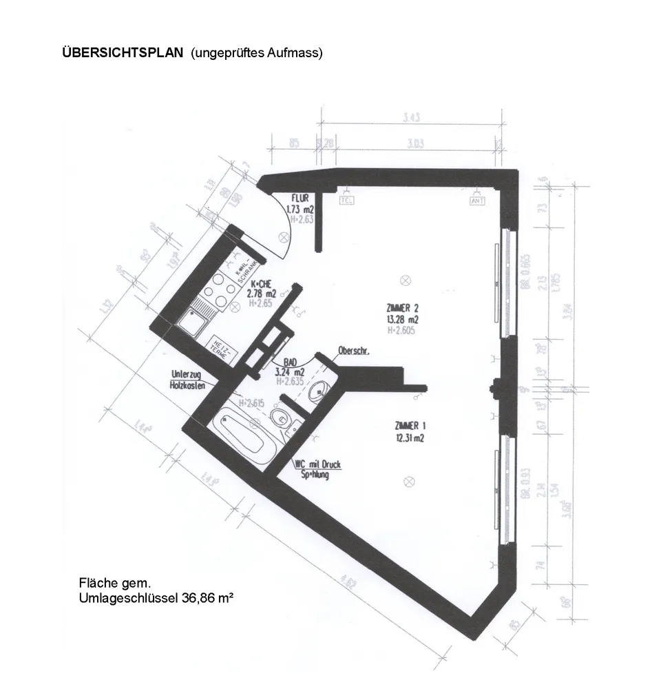 2 Zimmer Wohnung mit 36 m² in Köln – Bild 5
