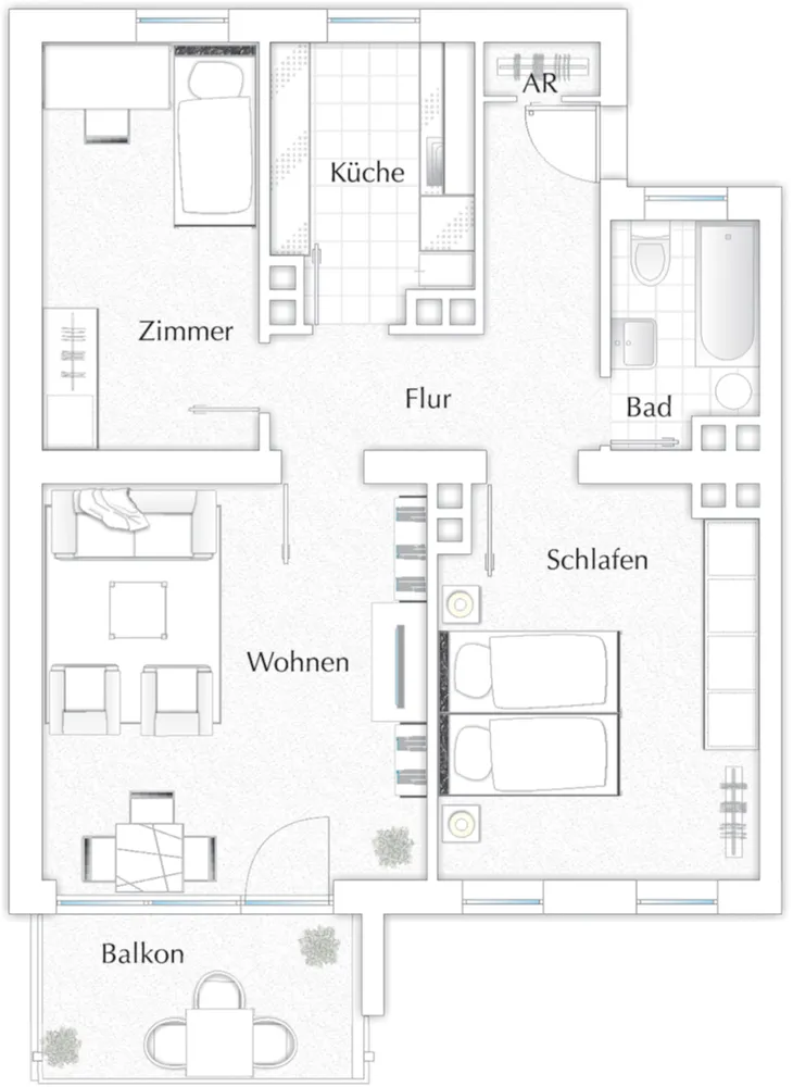 3 Zimmer Wohnung mit 68 m² in Ingolstadt – Bild 6