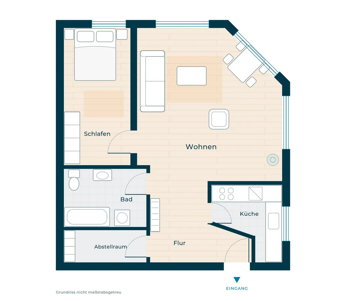2 Zimmer Wohnung mit 65 m² in Bremen – Bild 7