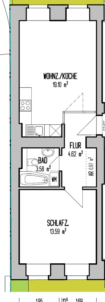 2 Zimmer Wohnung mit 45 m² in Berlin – Bild 7