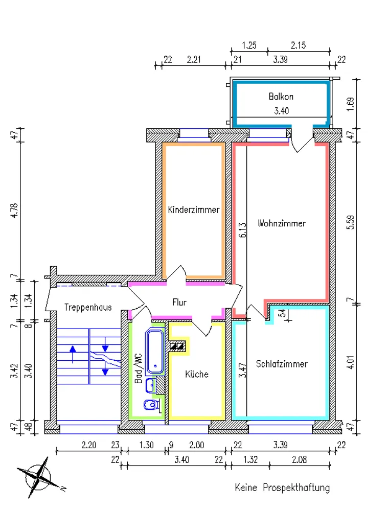 3 room apartment with 61 m² in Chemnitz – Photo 5