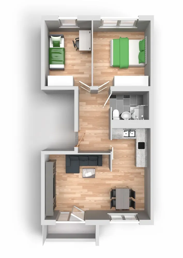 3 Zimmer Wohnung mit 57 m² in Halle (Saale) – Bild 7
