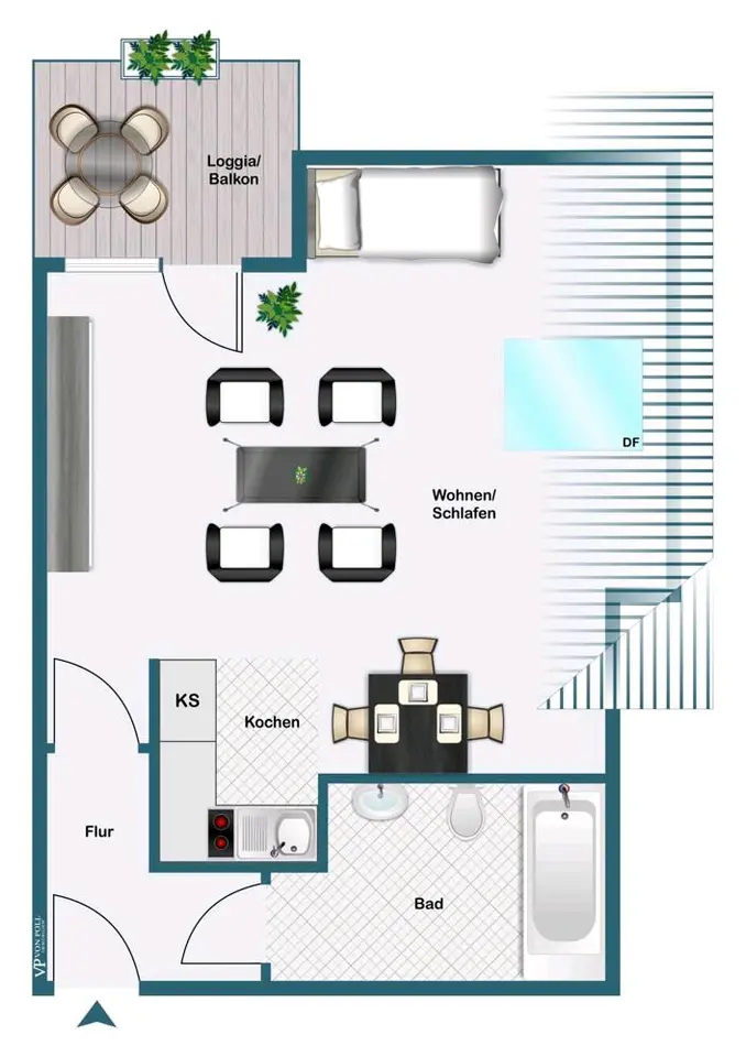 Studio mit 28 m² in Dortmund – Bild 10