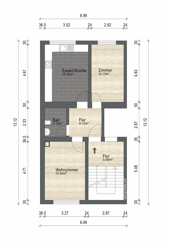 2 Zimmer Wohnung mit 55 m² in Wuppertal – Bild 8
