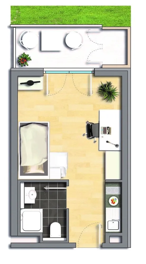 1 Zimmer Wohnung mit 23 m² in Stuttgart – Bild 5