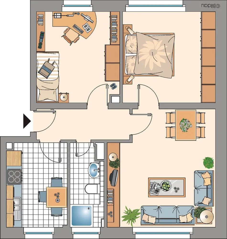 4 Zimmer Wohnung mit 61 m² in Gelsenkirchen – Bild 1