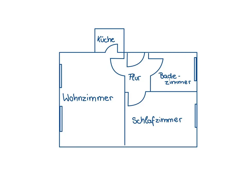 2 Zimmer Wohnung mit 45 m² in Halle (Saale) – Bild 5