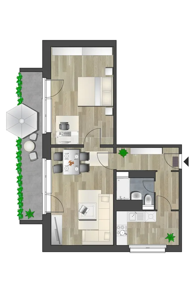 2 Zimmer Wohnung mit 57 m² in Chemnitz – Bild 5