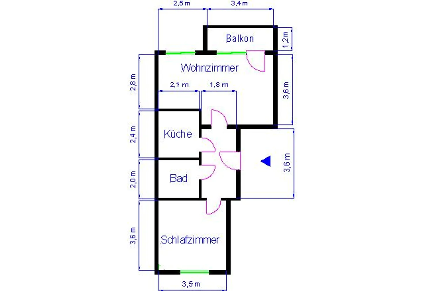 2 Zimmer Wohnung mit 49 m² in Magdeburg – Bild 3