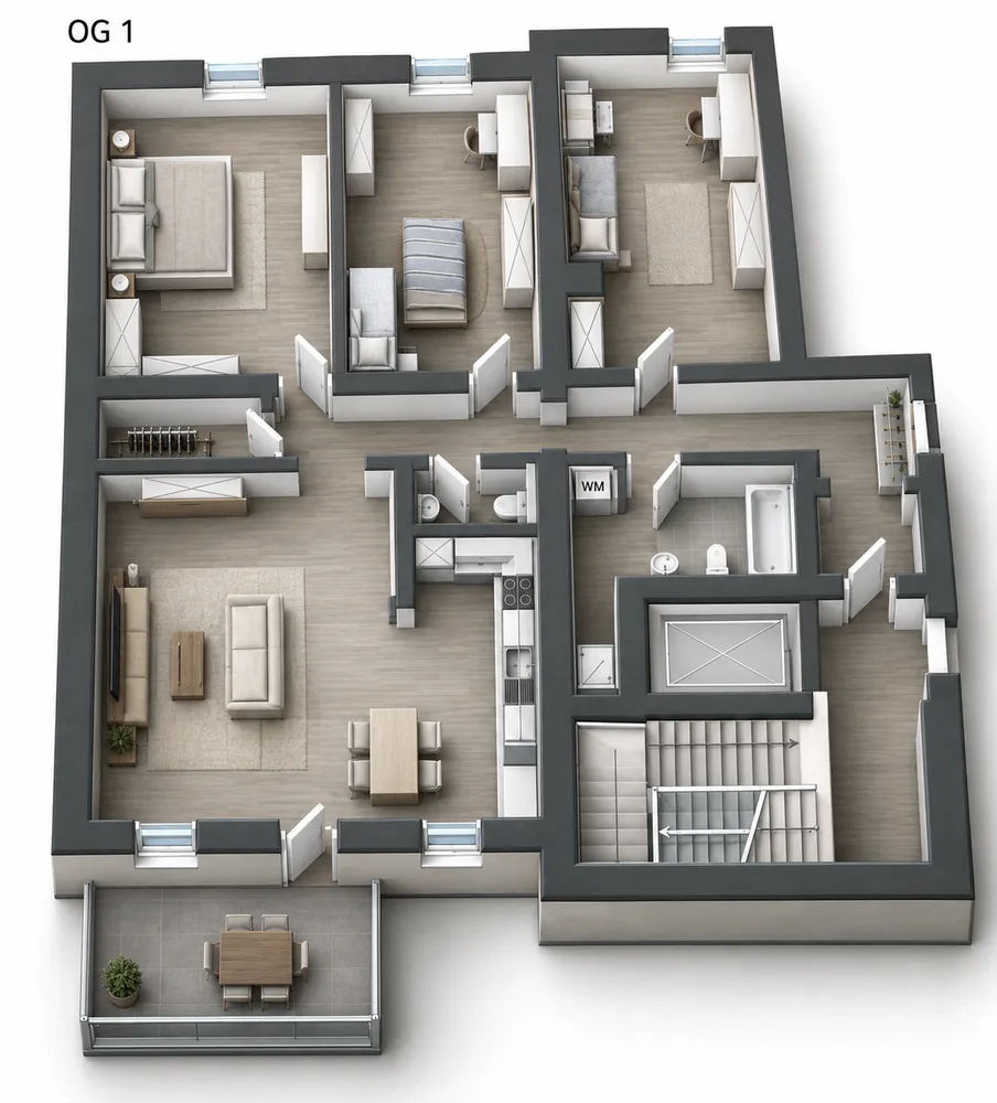 4 Zimmer Wohnung mit 134 m² in Garmisch-Partenkirchen – Bild 2