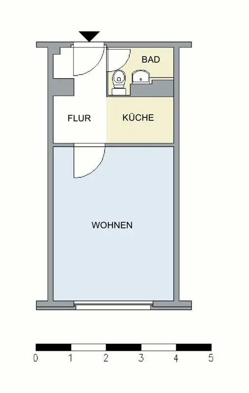 Studio mit 23 m² in Neubrandenburg – Bild 4