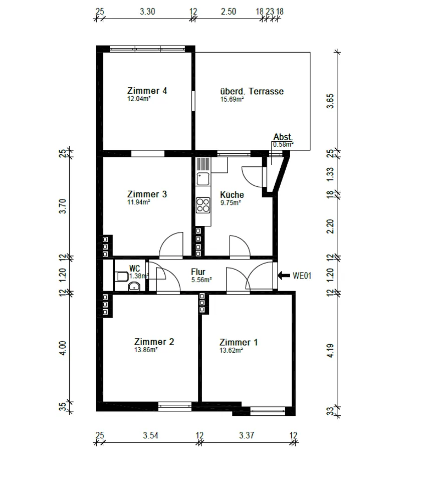 3 Zimmer Wohnung mit 76 m² in Bremen – Bild 3