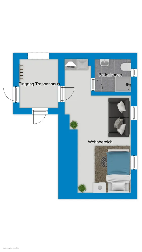 1 Zimmer Wohnung mit 20 m² in Halle (Saale) – Bild 5