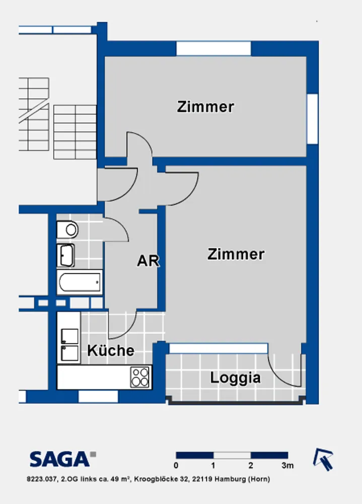 2 Zimmer Wohnung mit 49 m² in Hamburg – Bild 6