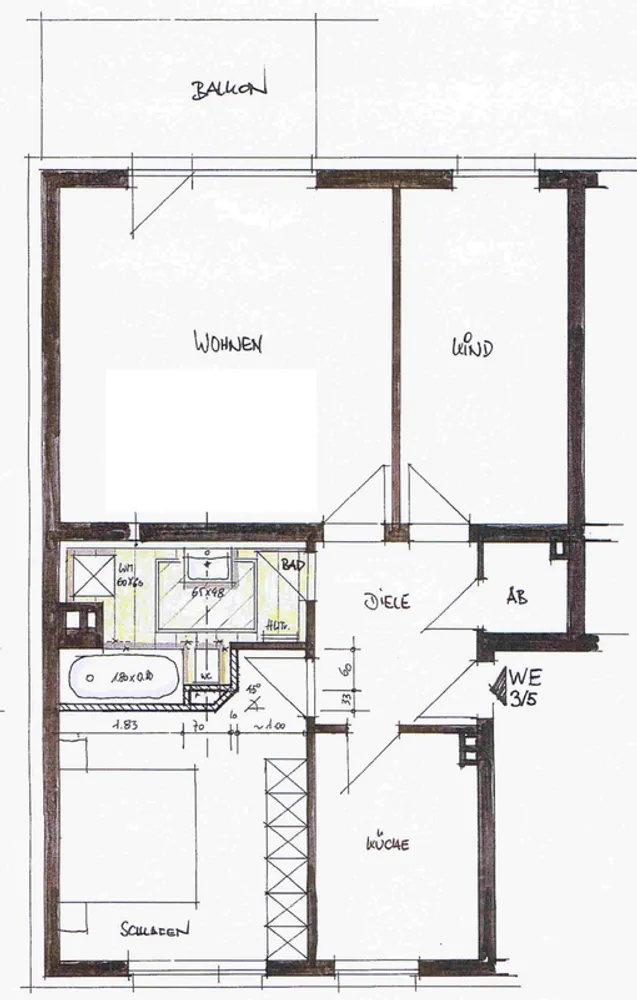 3 Zimmer Wohnung mit 77 m² in Essen – Bild 2