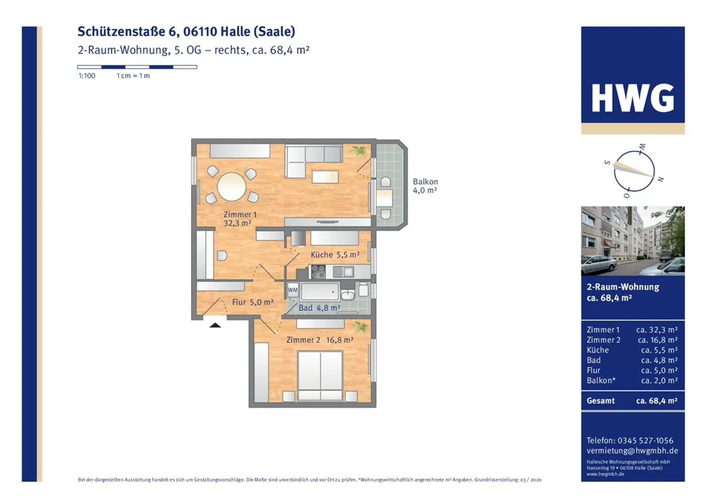 2 Zimmer Wohnung mit 75 m² in Halle (Saale) – Bild 5