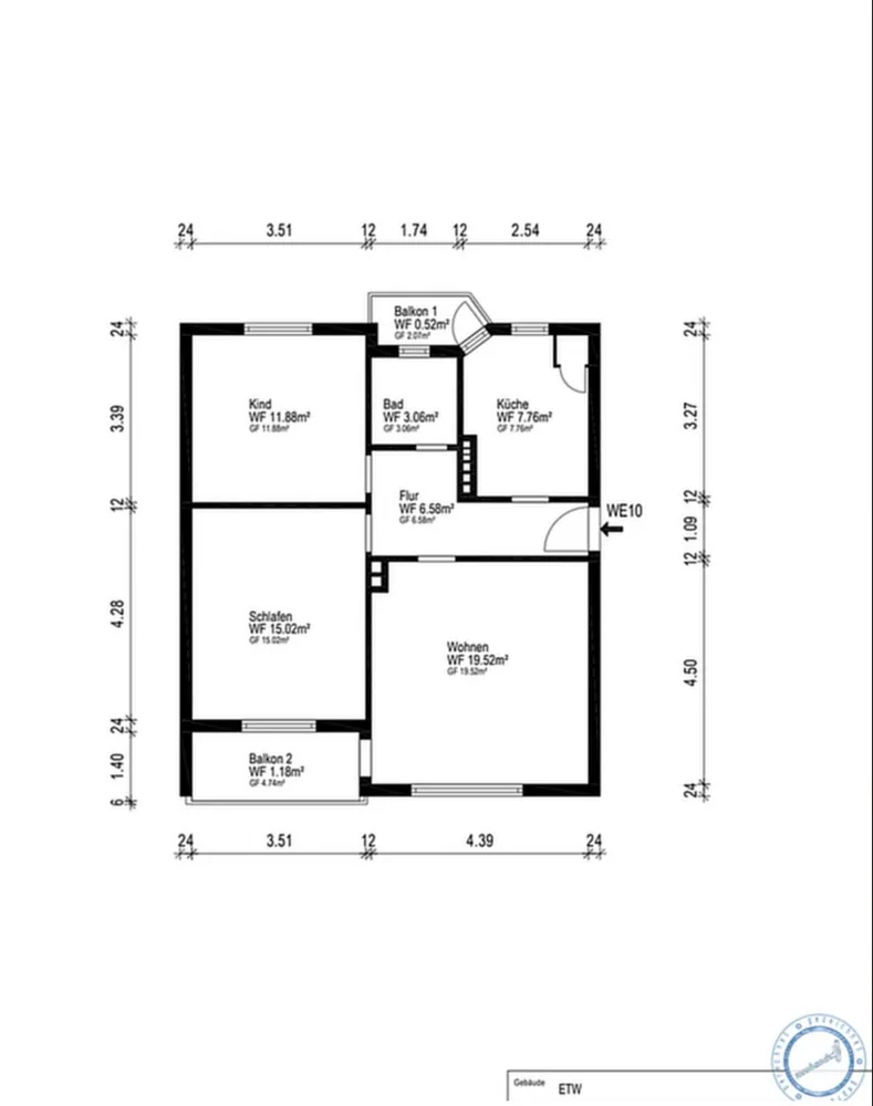 3 Zimmer Wohnung mit 67 m² in Bremen – Bild 12