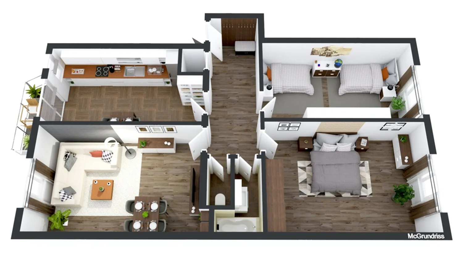 3 Zimmer Wohnung mit 89 m² in Mannheim – Bild 1