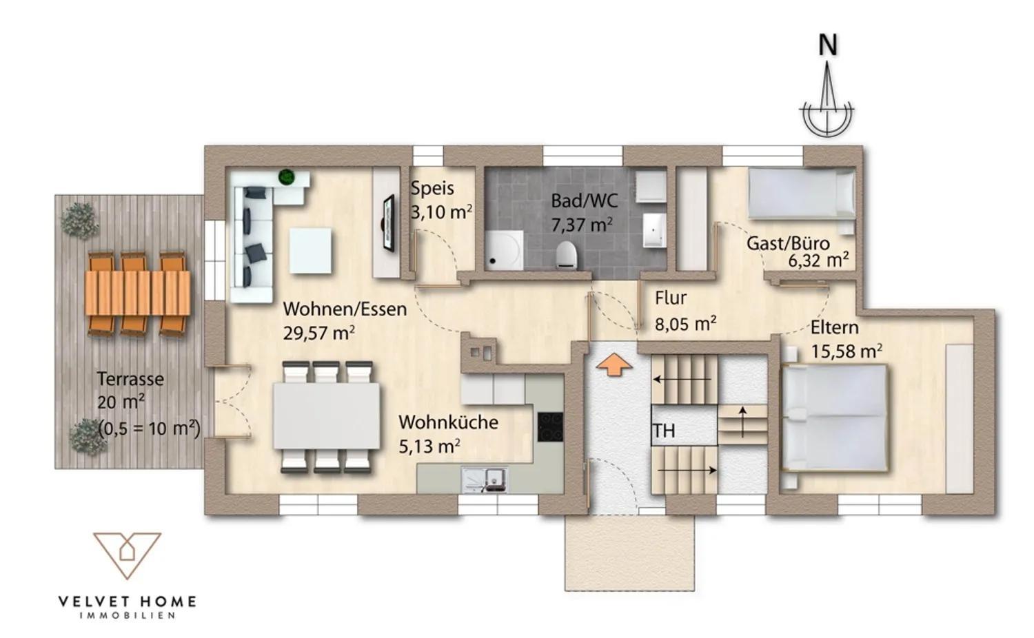 3 Zimmer Wohnung mit 85 m² in Augsburg – Bild 9