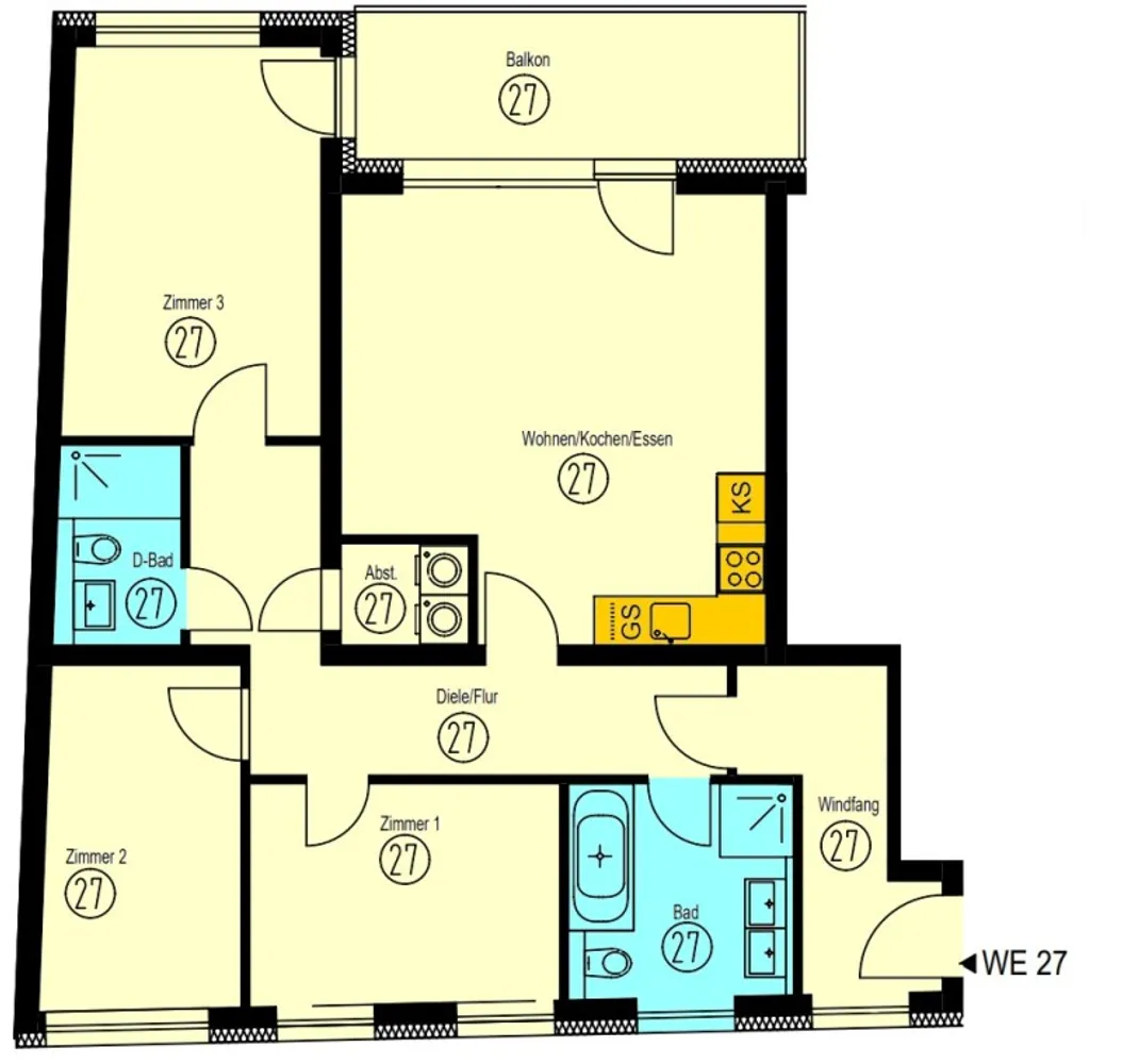 4 Zimmer Wohnung mit 98 m² in Leipzig – Bild 3