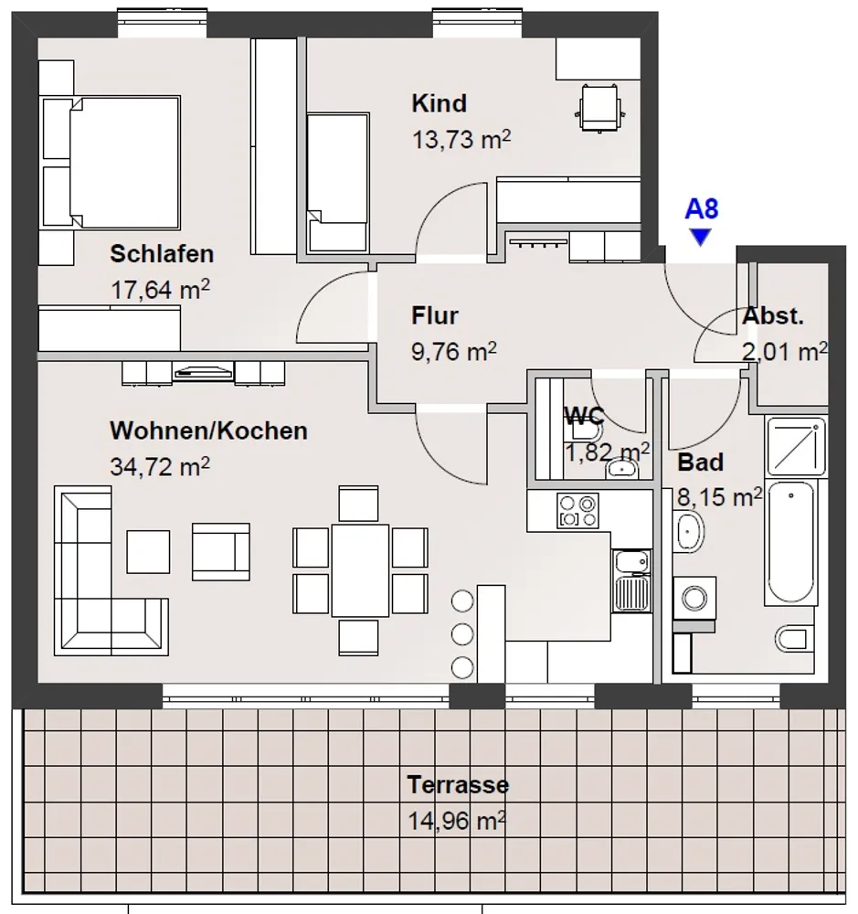 3 Zimmer Wohnung mit 103 m² in Frankfurt am Main – Bild 7