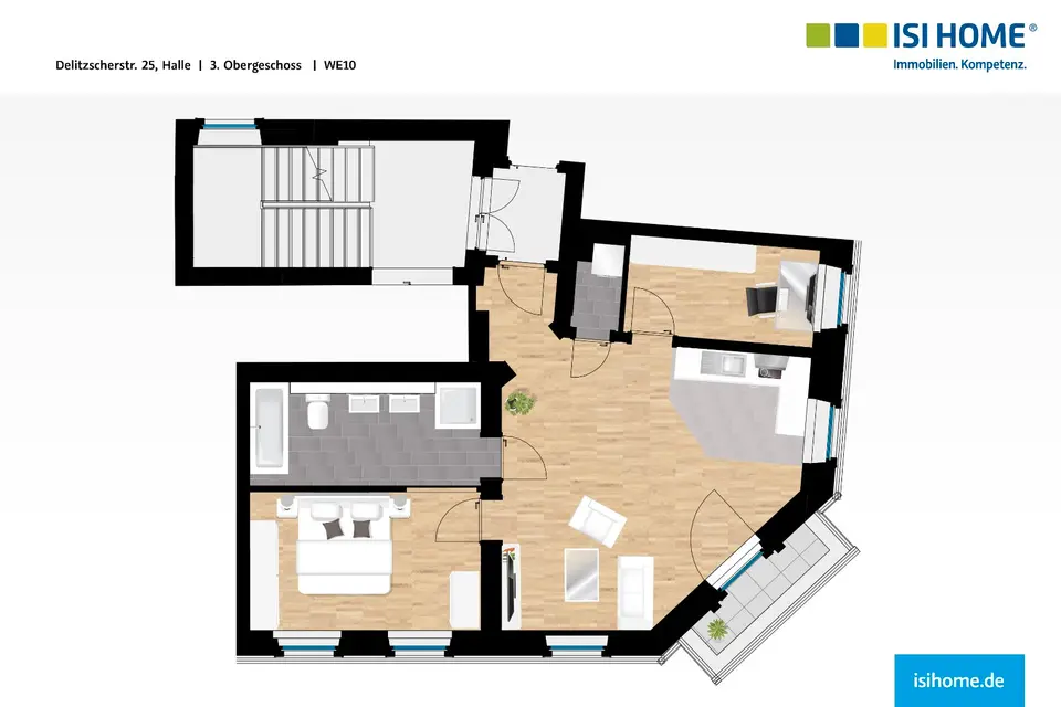 3 Zimmer Wohnung mit 63 m² in Halle (Saale) – Bild 8