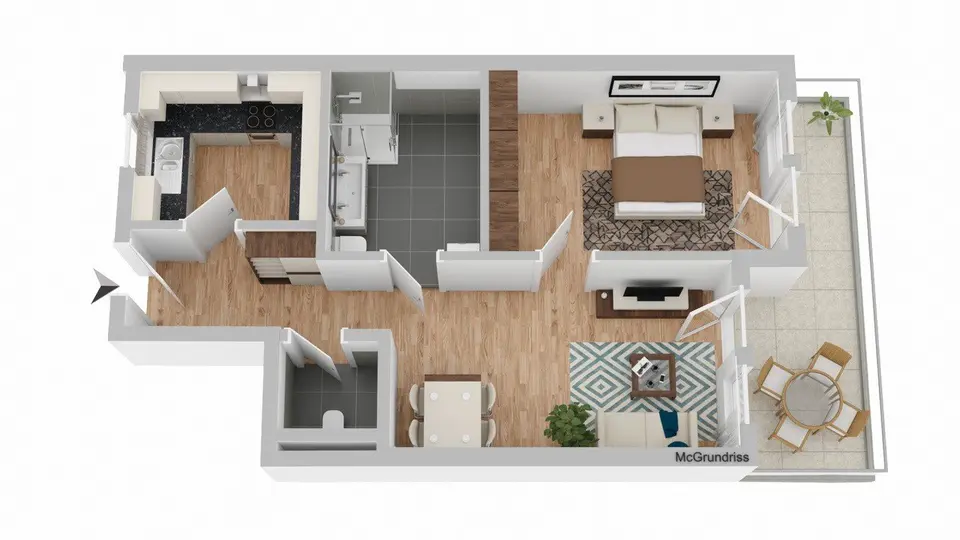 2 Zimmer Wohnung mit 62 m² in Deggendorf – Bild 9