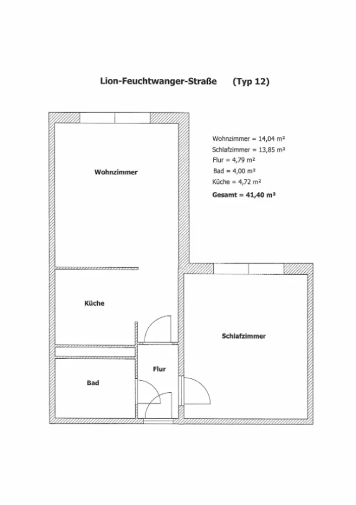2 Zimmer Wohnung mit 41 m² in Stralsund – Bild 6