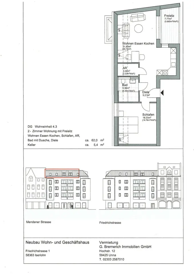 2 Zimmer Wohnung mit 62 m² in Iserlohn – Bild 10