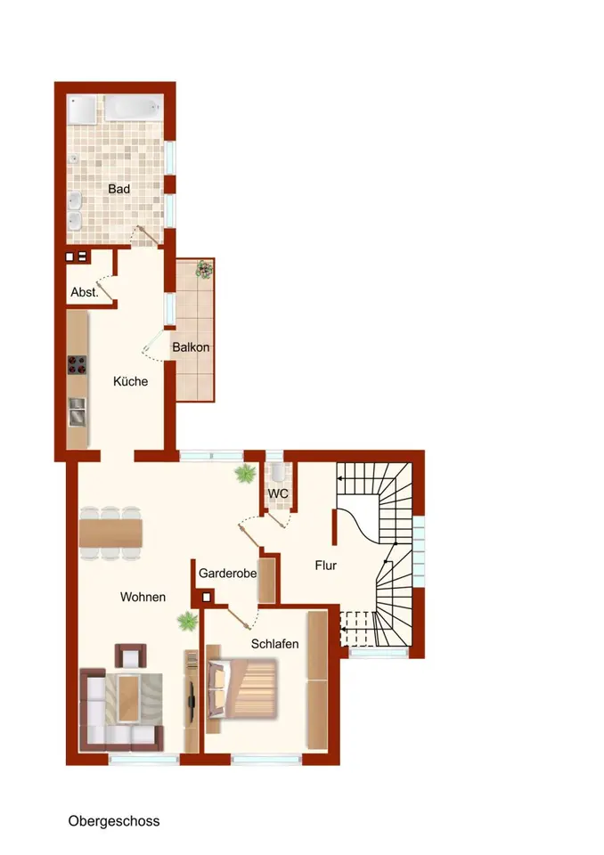 4 Zimmer Wohnung mit 65 m² in Bensheim – Bild 9