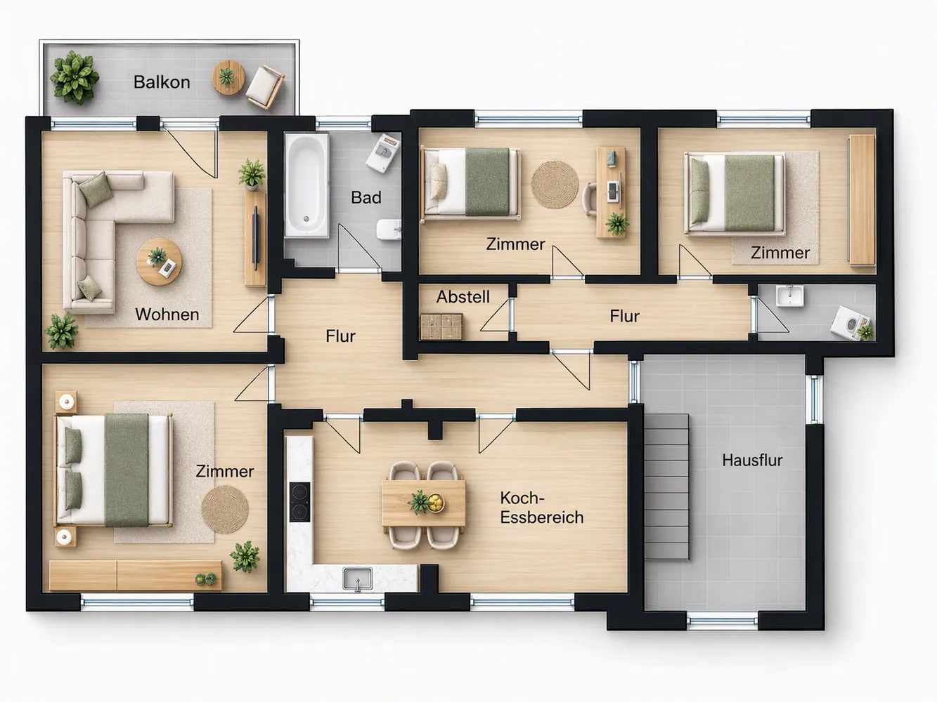 4 Zimmer Wohnung mit 101 m² in Melle – Bild 12