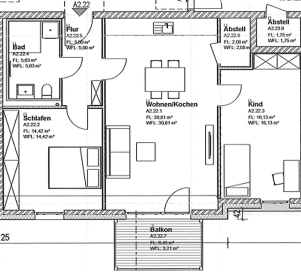 3 Zimmer Wohnung mit 74 m² in Uelzen – Bild 3
