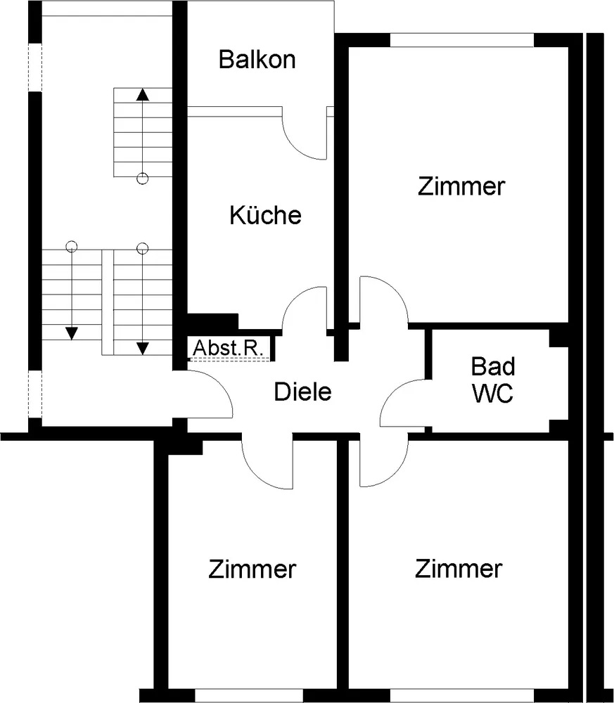 4 Zimmer Wohnung mit 71 m² in Duisburg – Bild 7