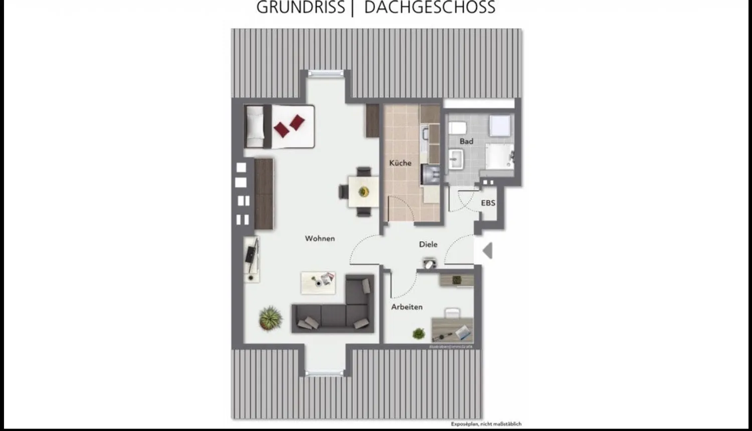 2 Zimmer Wohnung mit 43 m² in Hamburg – Bild 3