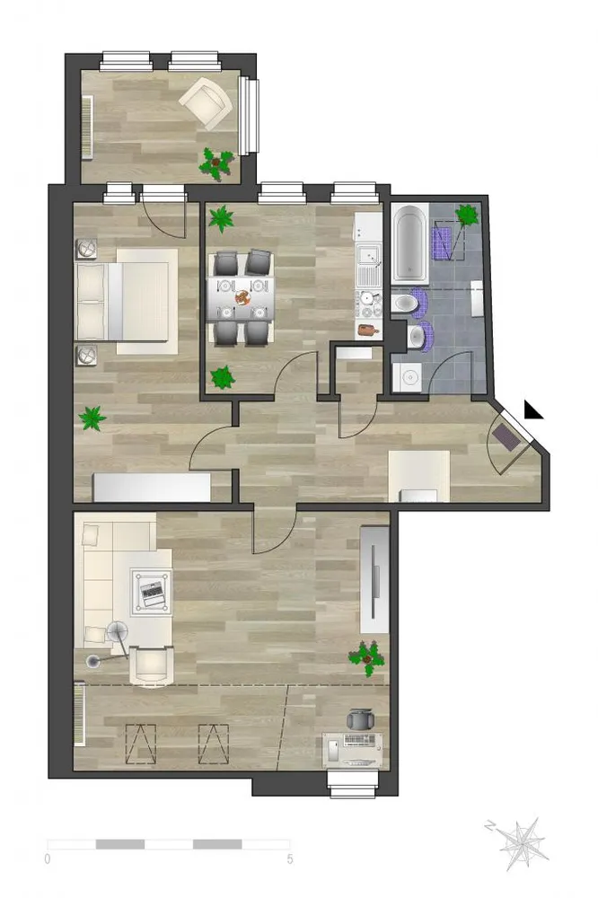 2 Zimmer Wohnung mit 89 m² in Chemnitz – Bild 3