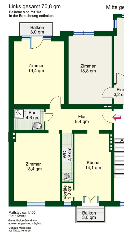 2 Zimmer Wohnung mit 71 m² in Wiesbaden – Bild 4