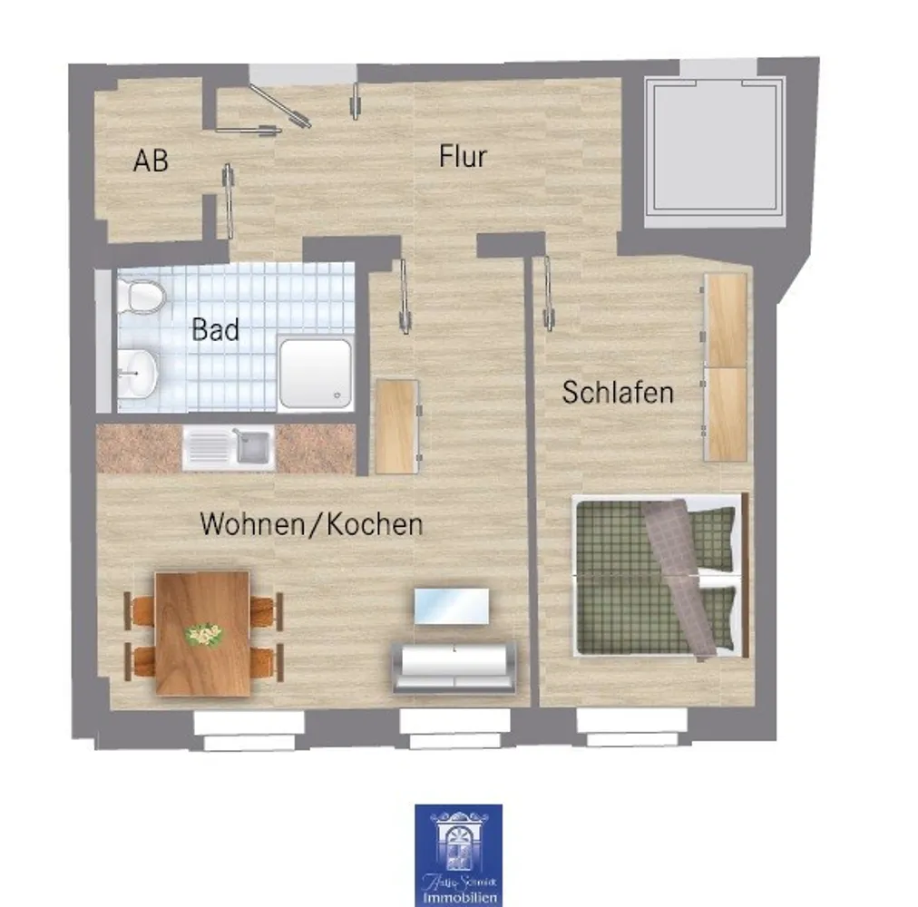 2 Zimmer Wohnung mit 48 m² in Pirna – Bild 6