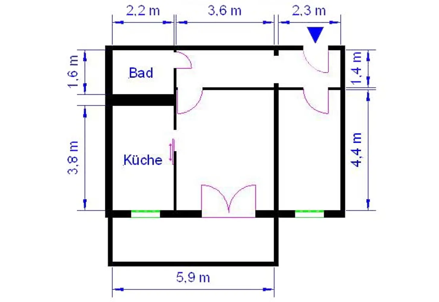 2 room apartment with 49 m² in Magdeburg – Photo 5