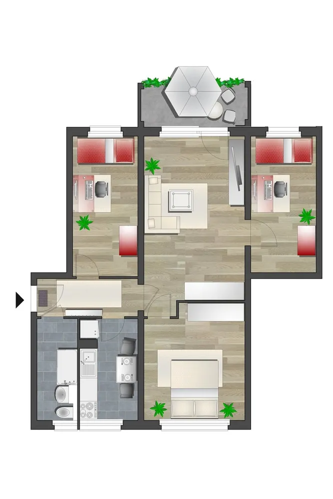 4 Zimmer Wohnung mit 70 m² in Chemnitz – Bild 5