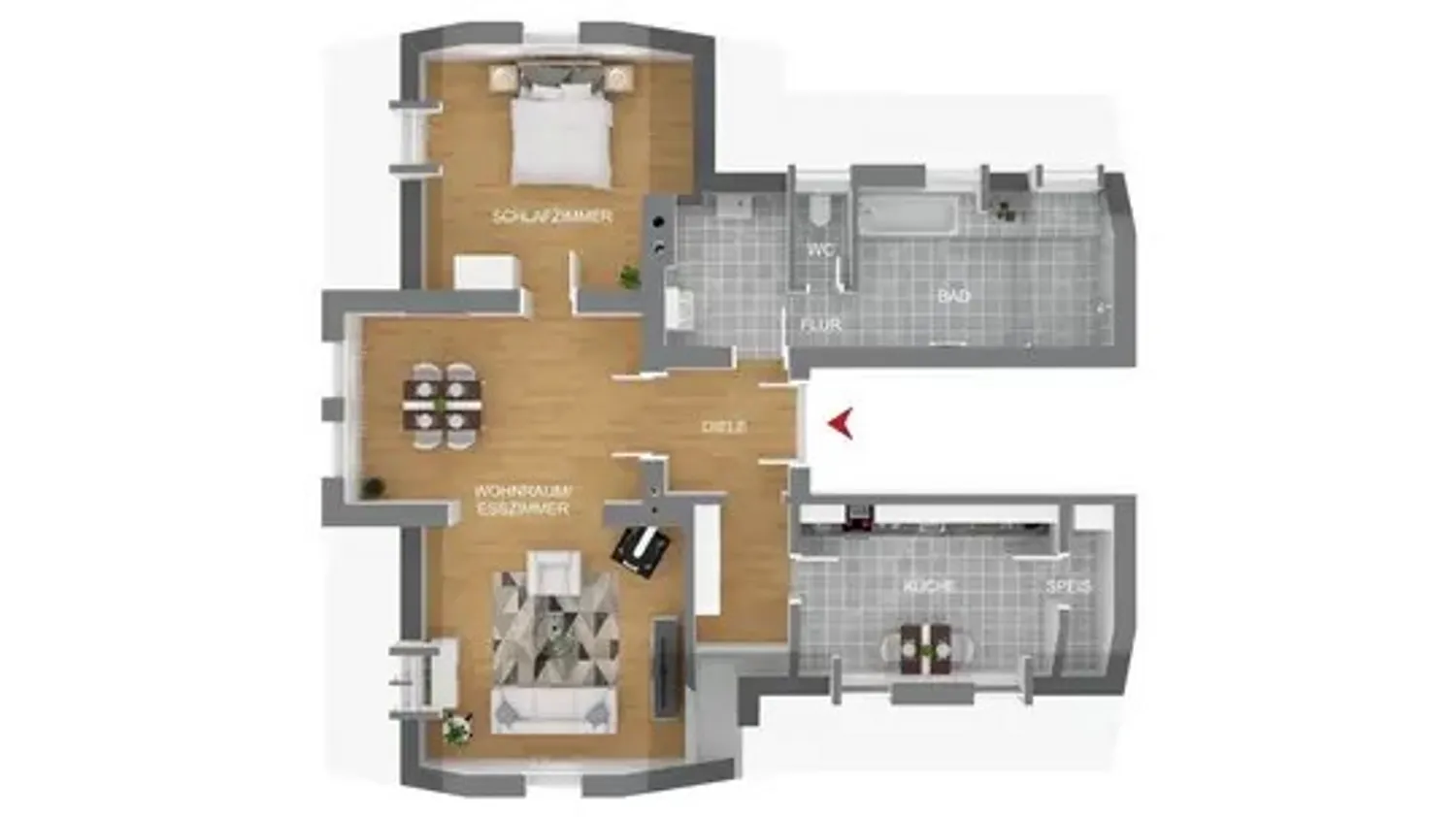 3 Zimmer Wohnung mit 78 m² in München – Bild 5