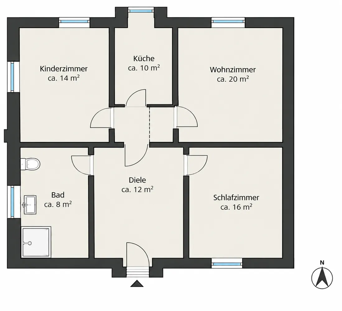 3 room apartment with 82 m² in Frankfurt am Main – Photo 8