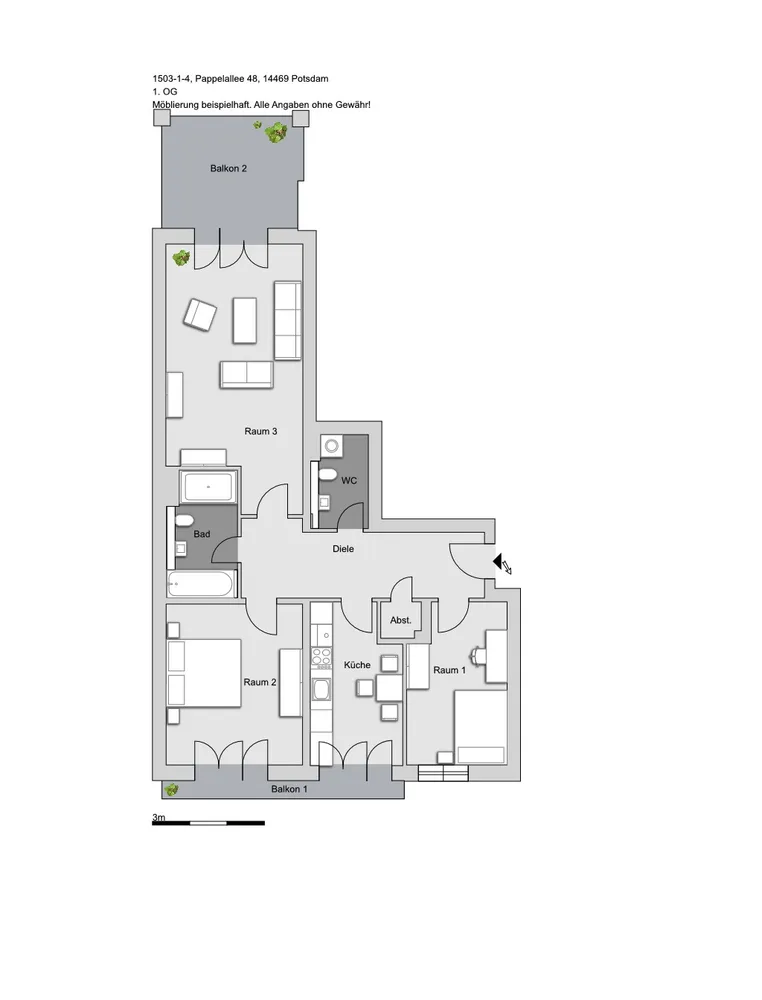 3 Zimmer Wohnung mit 91 m² in Potsdam – Bild 9
