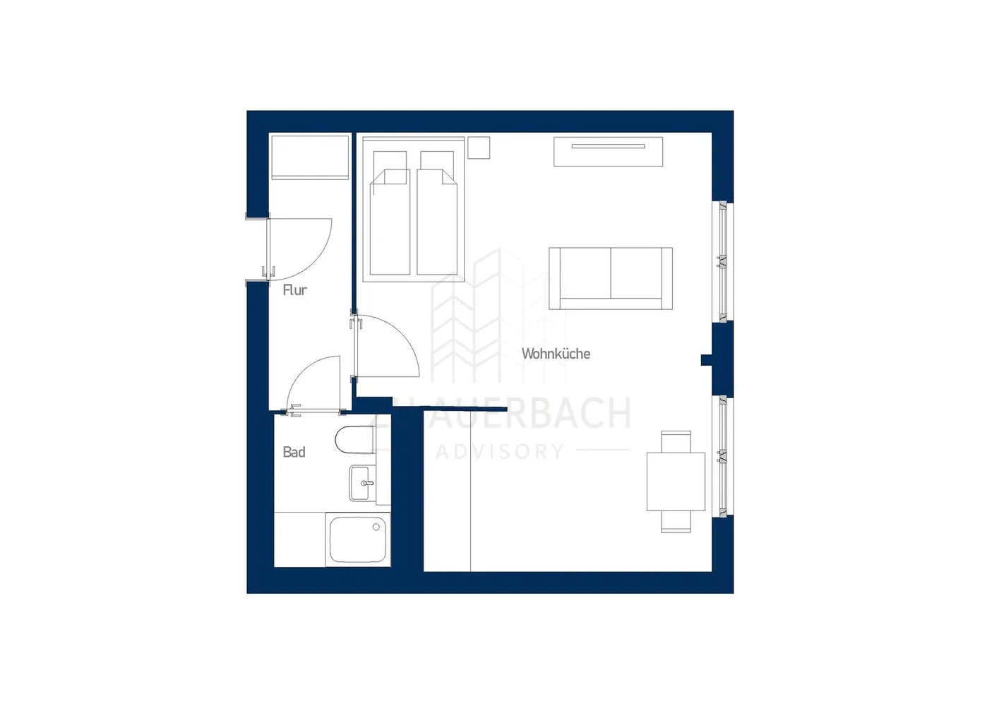 1 Zimmer Wohnung mit 35 m² in Leipzig – Bild 11