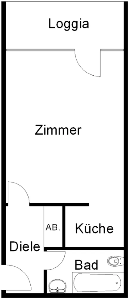 1 Zimmer Wohnung mit 36 m² in Bielefeld – Bild 2