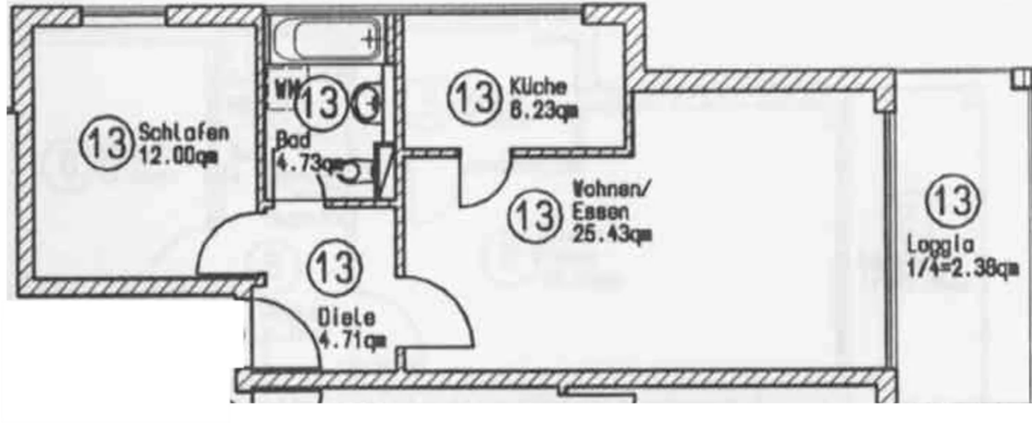 2 Zimmer Wohnung mit 53 m² in Erding – Bild 3