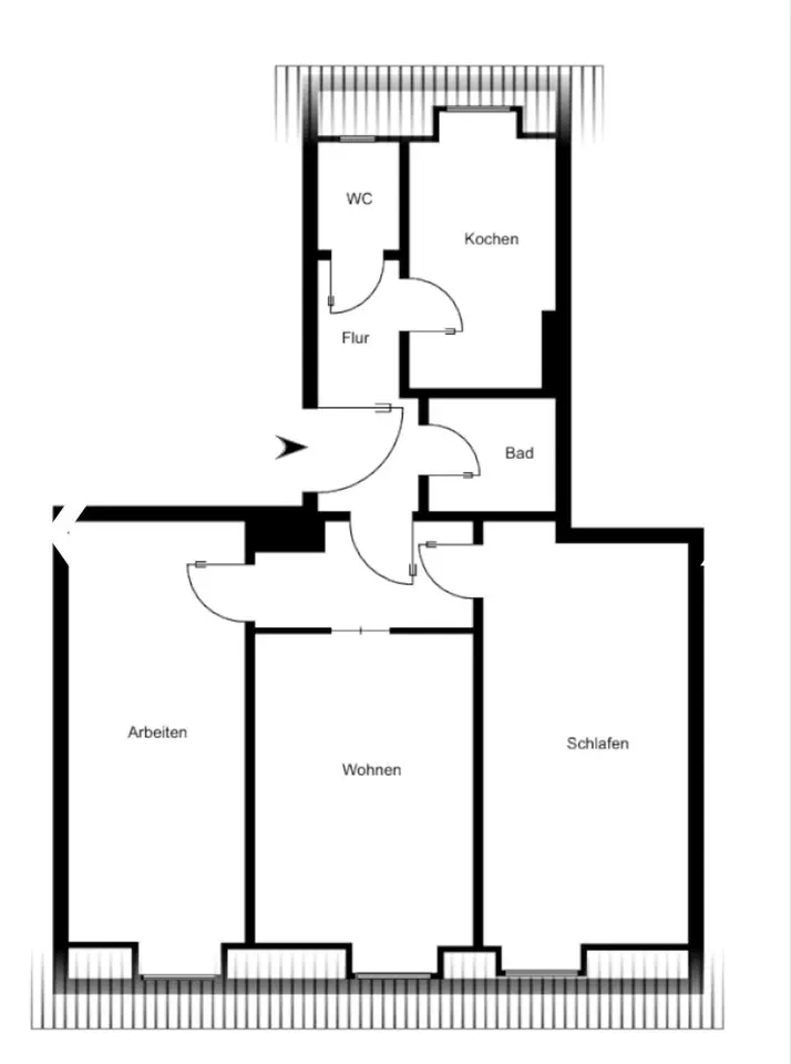 2 Zimmer Wohnung mit 11 m² in Nürnberg – Bild 10