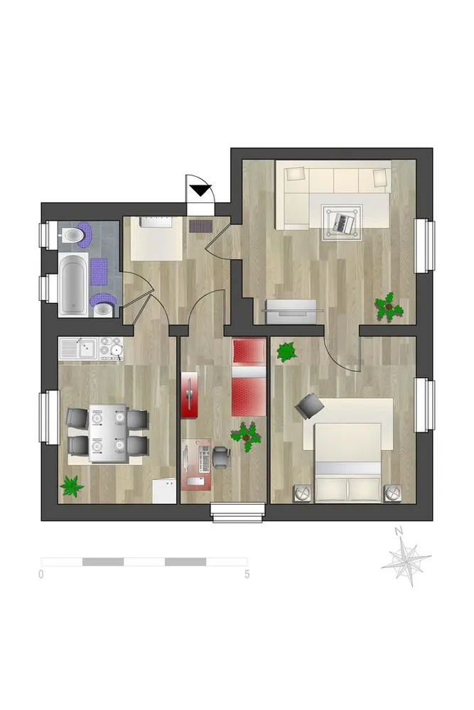3 Zimmer Wohnung mit 62 m² in Chemnitz – Bild 3