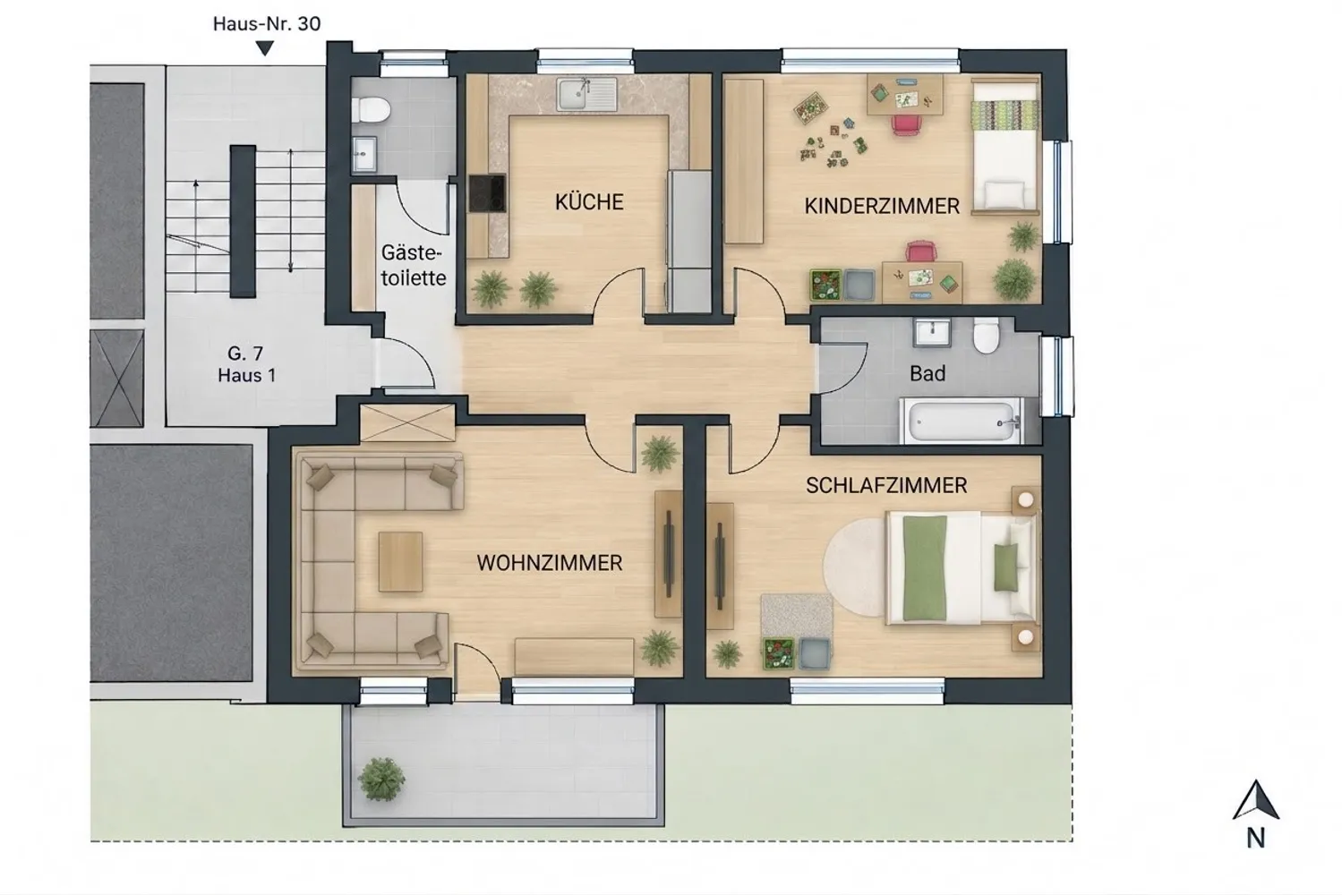 3 Zimmer Wohnung mit 90 m² in Rüsselsheim am Main – Bild 3