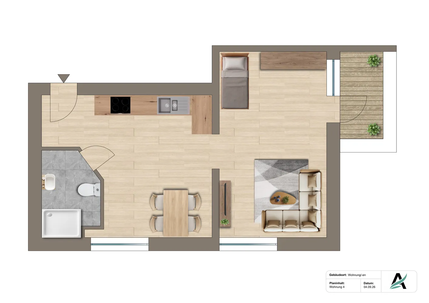 2 Zimmer Wohnung mit 33 m² in Essen – Bild 11