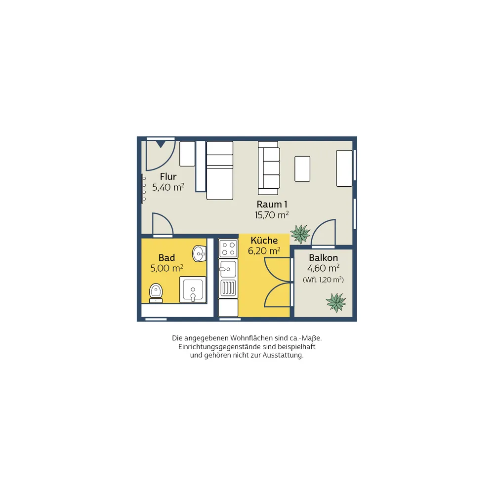 1 Zimmer Wohnung mit 33 m² in Leipzig – Bild 4